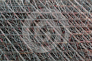 Dense scaffolding as a construction background