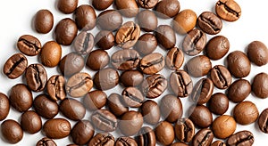 Roasted Coffee Beans Macro Background