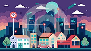 A dense urban neighborhood utilizes datadriven air quality monitoring to inform city officials on potential pollution photo