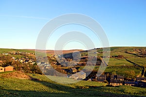 Denshaw village in Saddleworth