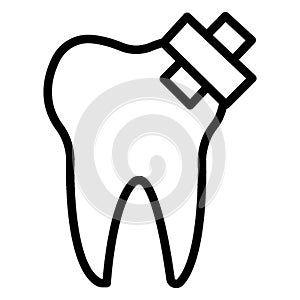 Dental Aid Isolated Vector icon which can be easily modified or edit