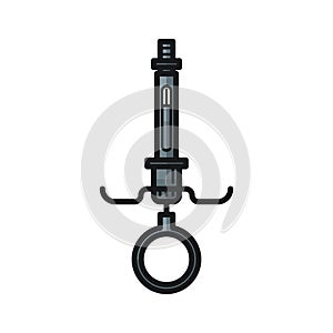 dental aspirating syringe. Vector illustration decorative design photo
