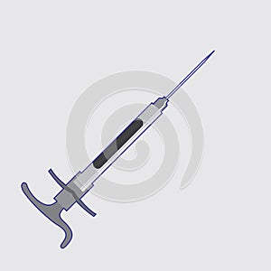 dental aspirating syringe. Vector illustration decorative design photo