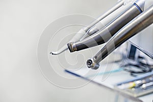 Dental attachments for dental treatment close-up