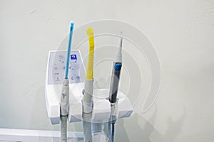 Dental attachments for dental treatment close-up