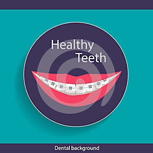 Dental Background design. Vector illustration