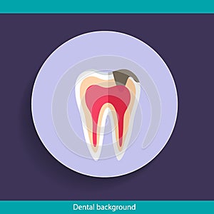 Dental Background design. Vector illustration