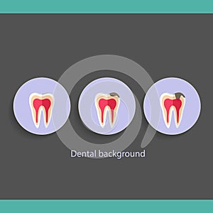 Dental Background design. Vector illustration