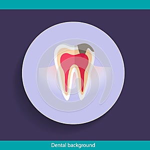Dental Background design. Vector illustration