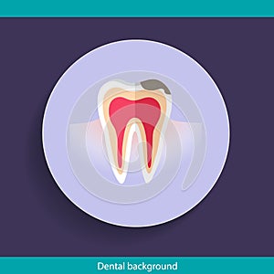 Dental Background design. Vector illustration