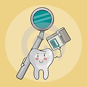 Dental care cartoons