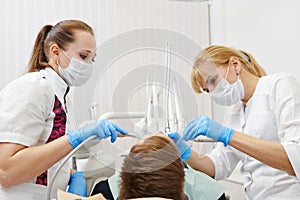 Dental care in clinic