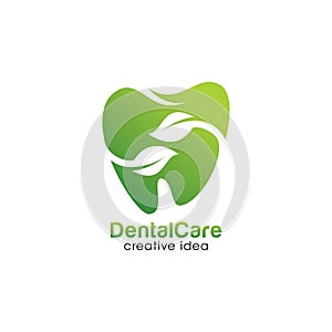 Dental Care Creative Concept Logo Design Template