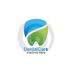 Dental Care Creative Concept Logo Design Template