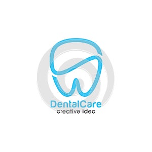 Dental Care Creative Concept Logo Design Template