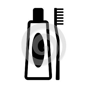 Dental care glyph vector icon which can easily modify or edit