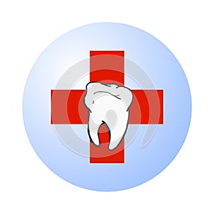 Dental care vector logo