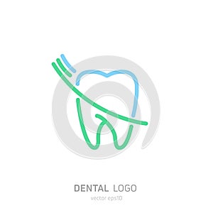 Dental Clinic logo. Heals teeth icon. Dentist office