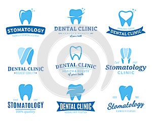 Dental Clinic Logo, Icons and Design Elements
