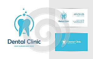 Dental clinic logo with tooth photo