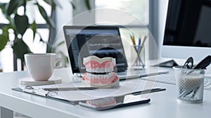 The dental clinic office. AI generated