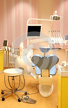 Dental clinic office with equipment