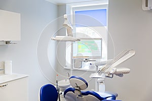 Dental clinic office with medical equipment