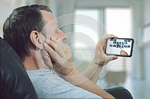 Dental clinic shows x-rays images to a remote patient