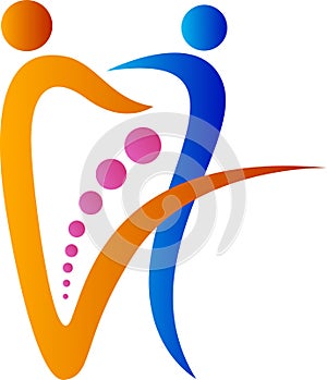Dental couple logo