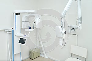 Dental equipment X-ray equipment in modern dental clinic.