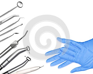 Dental Equipment Realistic Composition