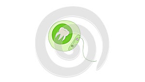 Dental floss icon animation