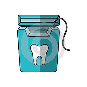 Dental floss isolated icon