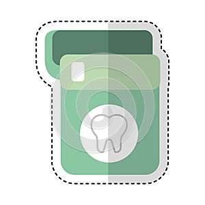 Dental floss isolated icon