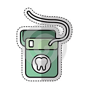 Dental floss isolated icon