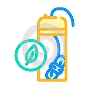 dental floss zero waste color icon vector illustration