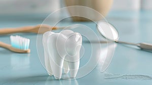 The dental hygiene concept.AI generated image