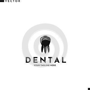 Dental hygiene logo. Abstract tooth