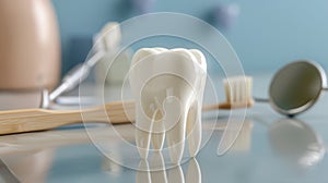 The Dental Hygiene Set.AI generated image