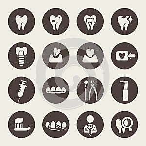 Dental icon set