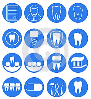 Dental icon set