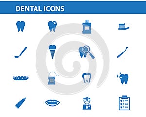 Dental icon set