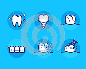 Dental icons photo