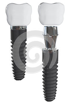 Dental implant. Elements view. photo