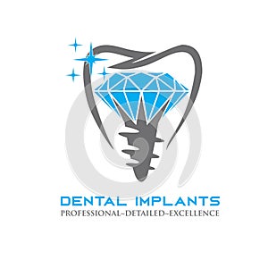 dental implant logo tooth molar implants