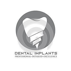 dental implant logo tooth molar implants