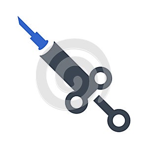 Dental injection icon