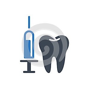 Dental Injection Tool Icon