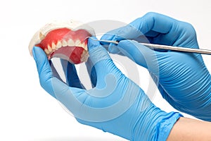 Dental instruments. Dentures and medical tools