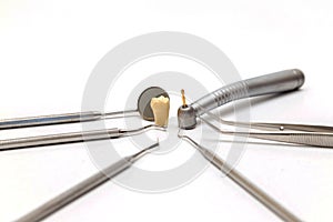 Dental instruments. Dentures and medical tools